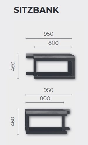 Kaminofen Drooff Livera 2 L ist mit Möbeln kombinierbar