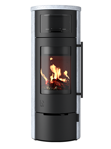 Kaminofen Drooff Aprica 2 Cook NatStone 4,3 kW mit Holzfachtür DIBT-Zulassung