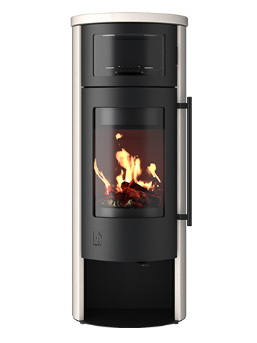 Kaminofen Drooff Aprica 2 Cook PremiumWhite 4,3 kW ohne Holzfachtür DIBT-Zulassung