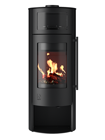 Kaminofen Drooff Aprica 2 Cook Stahl schwarz 8,0 kW ohne Holzfachtür DIBT-Zulassung