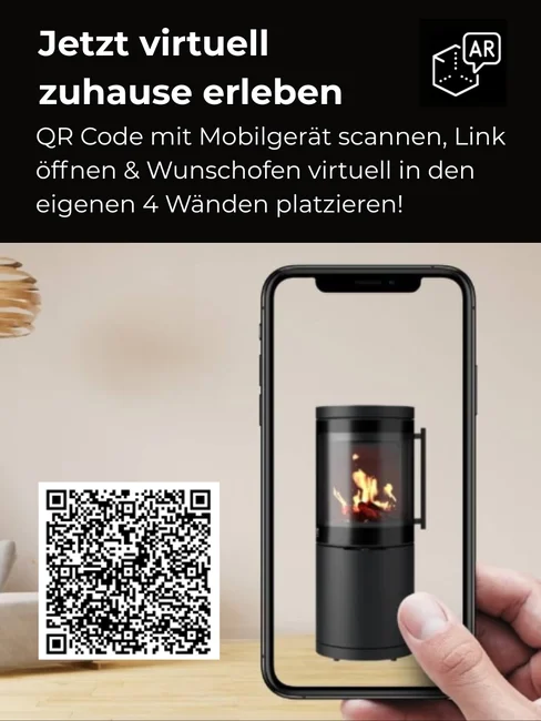 Kaminofen Drooff Brunello 2 S mit Stangengriff Raumluftunabhängig (RLU)