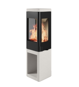 Nordpeis Kaminofen YoU Colorado White helle Thermotte