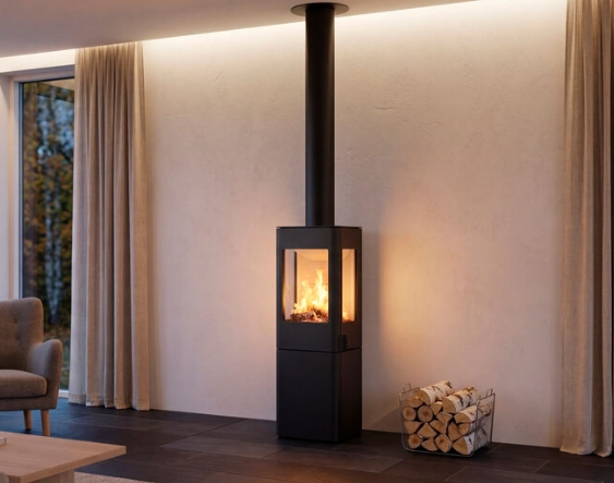 Nordpeis Kaminofen YoU Steel helle Thermotte