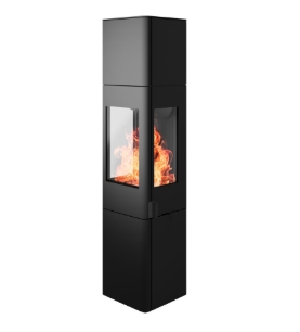 Nordpeis Kaminofen YoU Steel High dunkel Thermotte