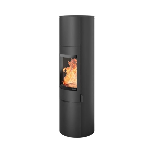 Nordpeis Kaminofen Origo High dunkel Thermotte