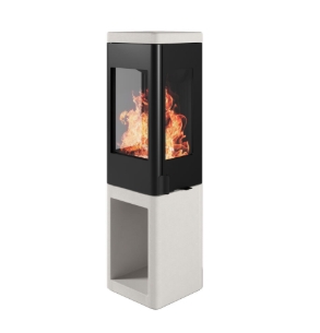 Nordpeis Kaminofen YoU Colorado White dunkel Thermotte