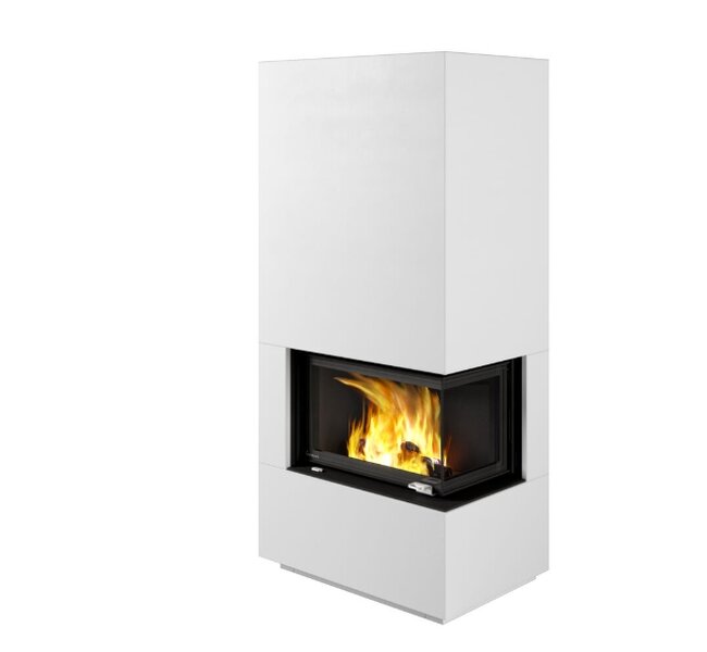 Kaminbausatz Nordpeis Monaco A rechts dunkle Thermotte