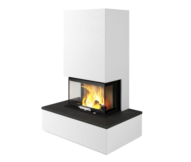 Kaminbausatz Nordpeis Monaco Bench helle Thermotte