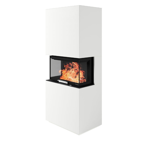 Kaminbausatz Nordpeis Monaco High dunkle Thermotte