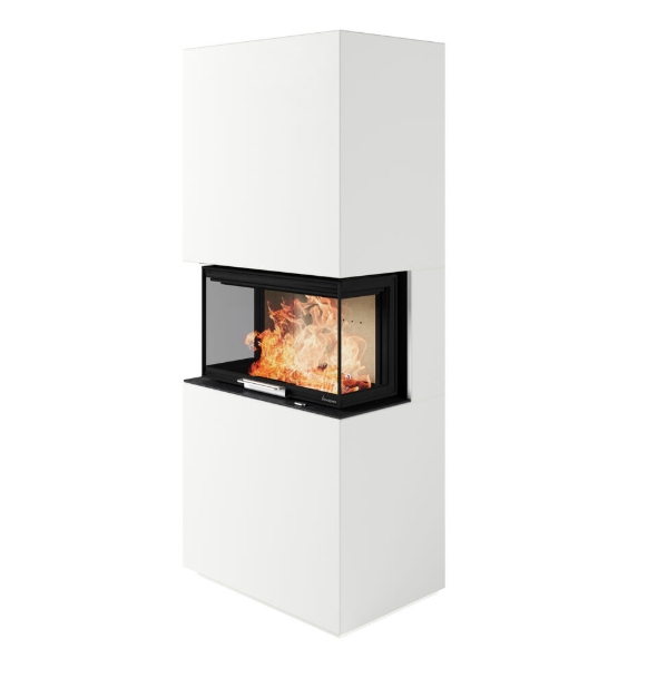 Kaminbausatz Nordpeis Monaco High helle Thermotte