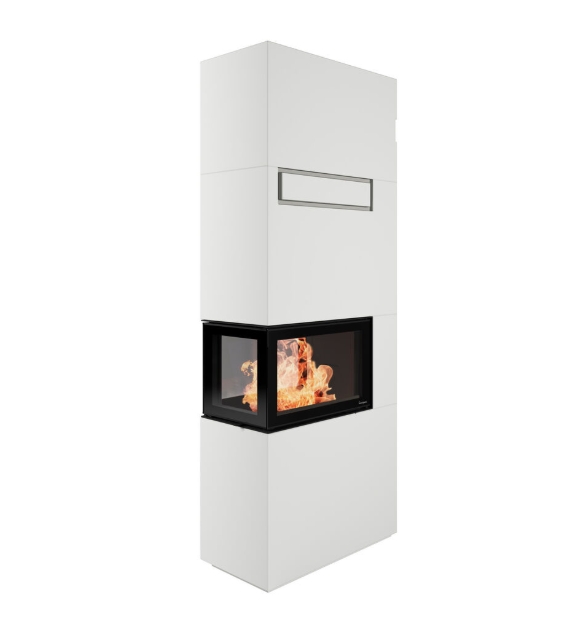 Kaminbausatz Nordpeis Genève P High dunkle Thermotte