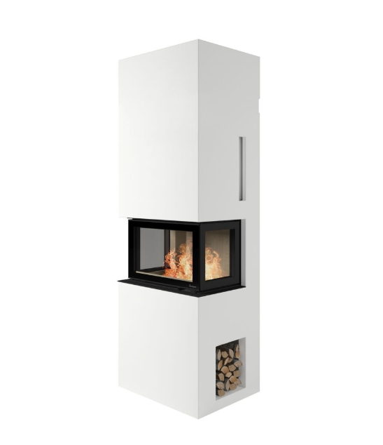Kaminbausatz Nordpeis Genève U dunkle Thermotte