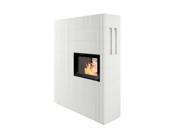 Kaminbausatz Nordpeis Wave T Wide 3+3 dunkle Thermotte