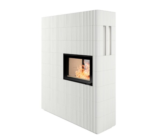 Kaminbausatz Nordpeis Wave T Wide 3+3 helle Thermotte