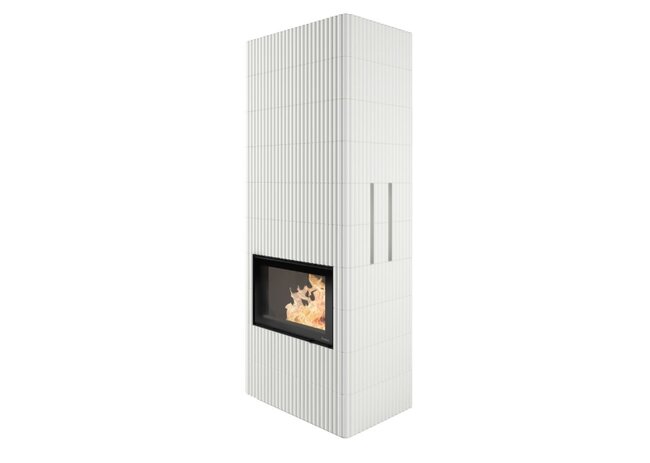 Kaminbausatz Nordpeis Wave F 2+6 dunkle Thermotte