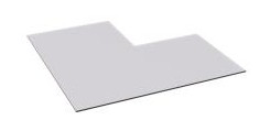 Vorlegeplatte Glas klar für Quadro 3 Exclusive 809863