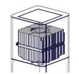 PowerStone 53kg für Aufsatz YoU Steel/Pedestal/Colorado White High/Porto (Top-Montage nur) 808412