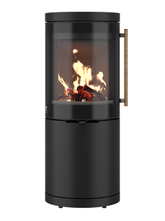 Kaminofen Drooff Brunello 2 S mit Metall-Griff mit Birkenrinde DIBT-Zulassung