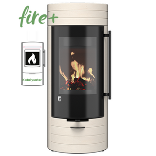 Kaminofen Drooff Aprica 2 Trend SP PremiumWhite mit fire+ Abbrandsteuerung & Katalysator