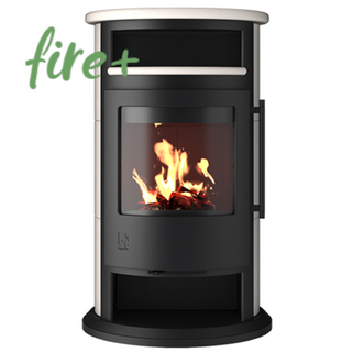 Kaminofen Drooff Varese 3 PremiumWhite mit fire+ Abbrandsteuerung