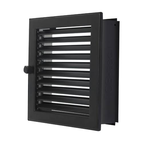 CB Warmluftgitter putzbündig schwarz 20x15
