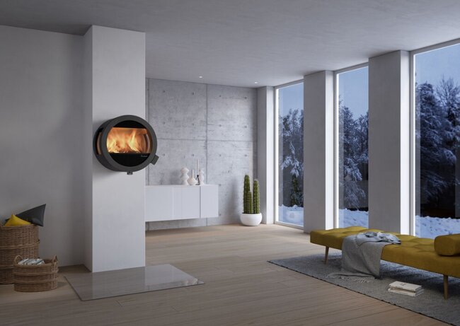Nordpeis Kaminofen Me Wand