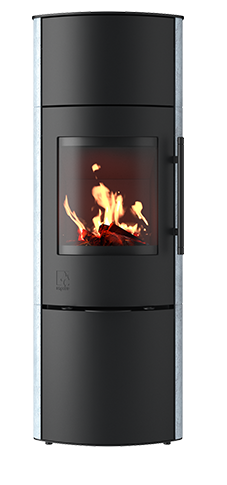 Drooff Kaminofen GARDA 2 Plus NatStone mit Fire+ Abbrandsteuerung & DROOFFolith Wärmespeicher (5 Ringe) 