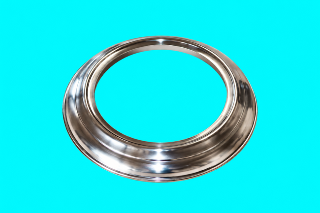 Wand-Rosette DN 90 mm Aluminium hochglanzpoliert