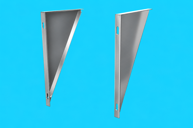 Edelstahlschornstein Konsolbleche verstellbar - 220 mm