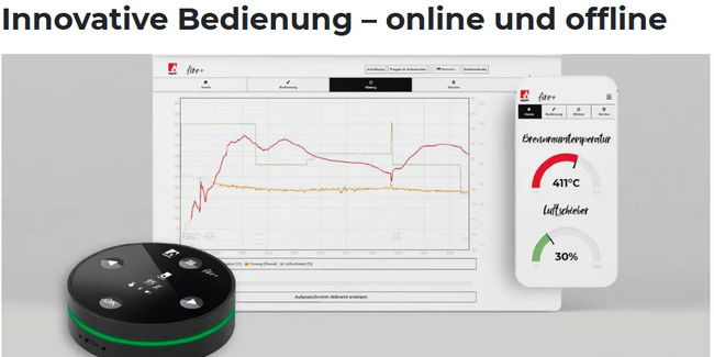 Drooff fire+ Puck-Fernbedienung mit Raumtemperaturkontrolle
