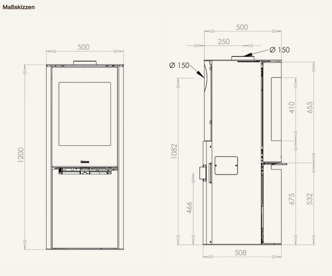 Aduro Hybridofen Aduro H4 Lux - Holz & Pellets