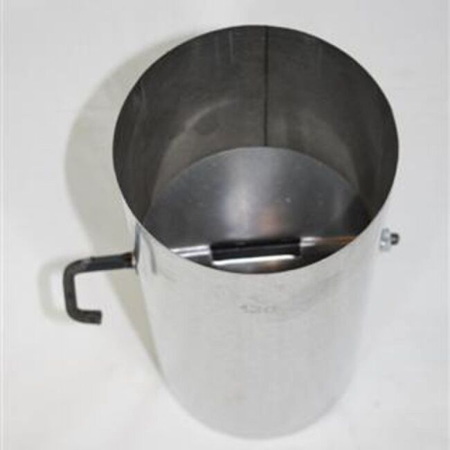 250 mm-Ofenrohr FAL DN 100 mm, mit Drosselklappe