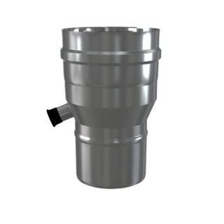 Luft Abgas System konzentrisch Reduzierung mit Kondensatableiter lackiert DN 80/125 2RDODPSI80/125M