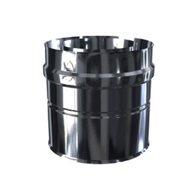Luft Abgas System konzentrisch Adapter lackiert DN 60/100