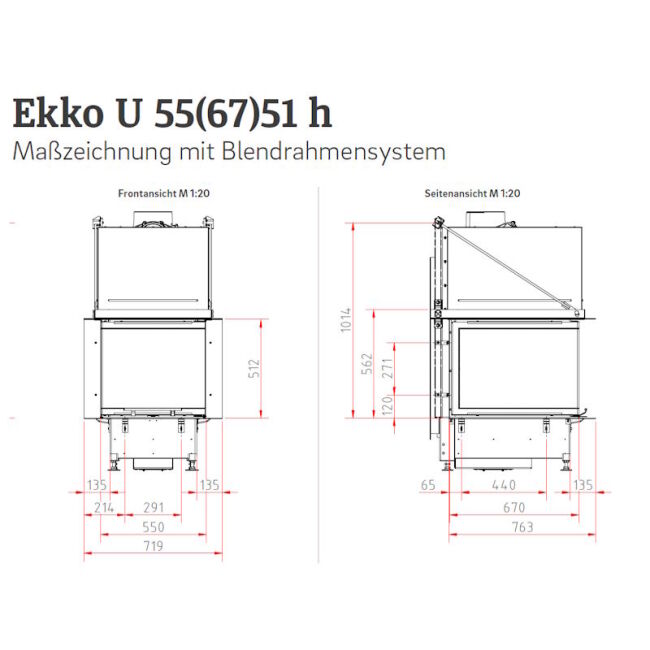 Camina Schmid Bausatz Ekko U 55 (67) 51 mit Blendrahmensystem