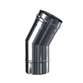 Luft Abgas System konzentrisch 30° Bogen lackiert