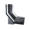 Luft Abgas System konzentrisch 93° Bogen mit Auflage DN 60/100
