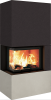 Neocube C20 Eckgerät, Scheibe links Bank links Rovere Buckskin structure