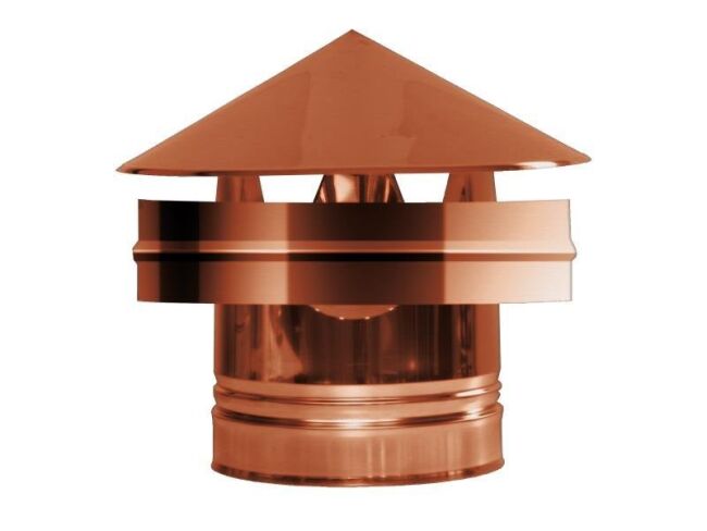 DINAK Kupferschornstein Wind und Regenhaube DW Ø 80
