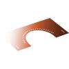 DINAK Kupferschornstein Abdeckblende 30-45 Grad mit Hinterlüftung DW 130