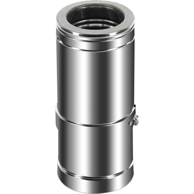 DINAK Edelstahlschornstein Schiebeelement 340-530 DW Ø80