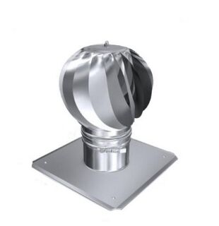 Edelstahlschornstein Zugverstärker Kaminaufsatz Turbovent