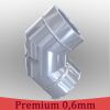 Edelstahlschornstein Winkel 90° mit Revision DW 120