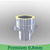 Edelstahlschornstein 0,8mm Premium Grundplatte für Kaminerhöhung 130mm