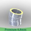 Edelstahlschornstein 0,8mm Premium Winkel 15° DW 113
