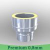 Edelstahlschornstein 0,8mm Premium Übergang EW 0 DW DW 80