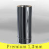 Edelstahlschornstein 1,0mm Premium Längenelement kürzbar 0 500 mm DW 100