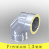 Edelstahlschornstein 1,0mm Premium Winkel 90° DW 160