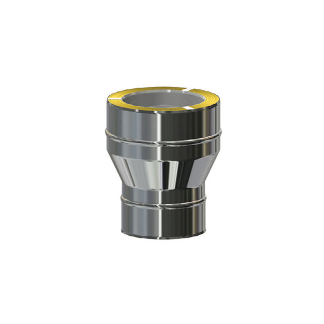 Edelstahlschornstein 0,6 Premium Reduzierung DW/DW DW160