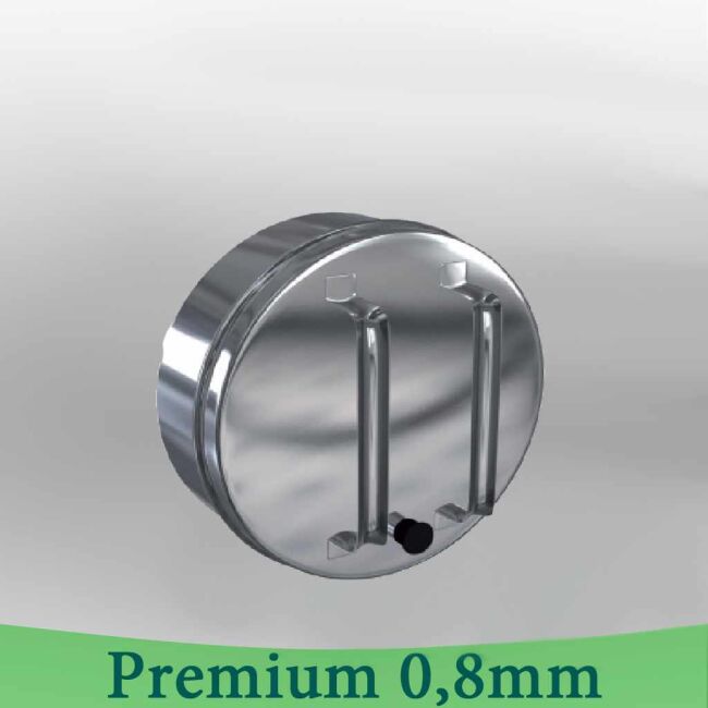 Edelstahlschornstein 0,8mm Premium Verschlussdeckel DW 160
